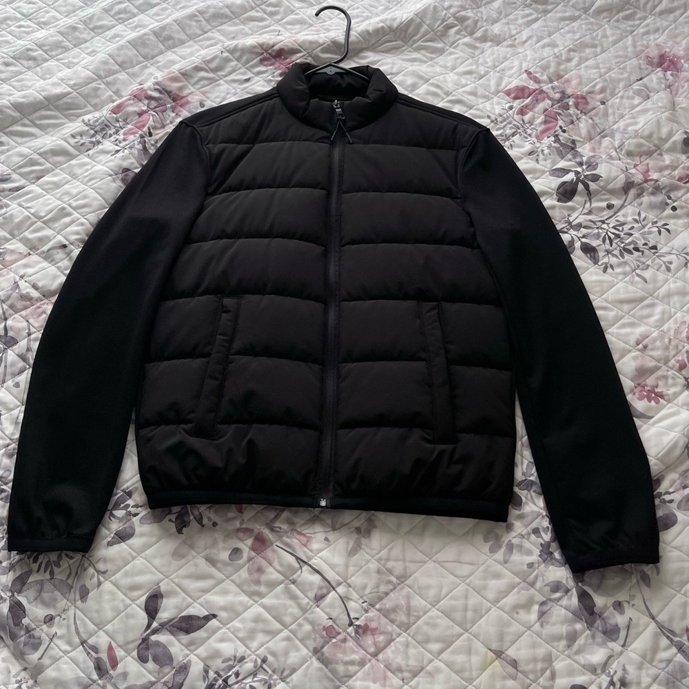Zara, size S, technical padded jacket, color: black.